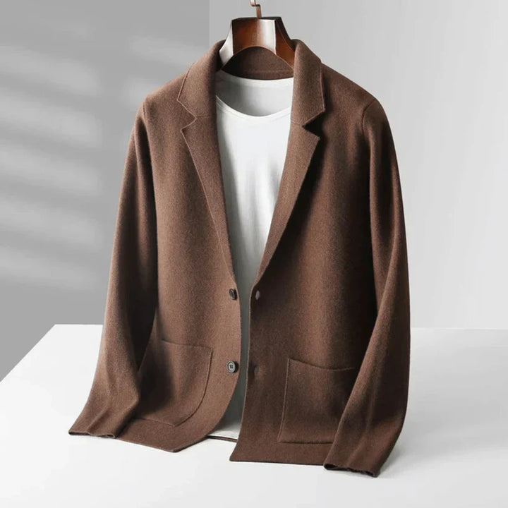 Levoire | Veste En Laine Douce Pour Hommes Braun
