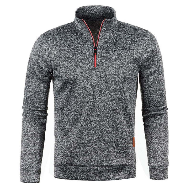 Levoire | Châssis En Tricot Chaud Avec Col Gris foncé