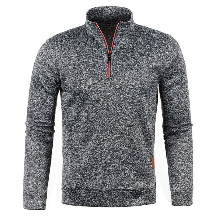 Levoire | Châssis En Tricot Chaud Avec Col Gris foncé