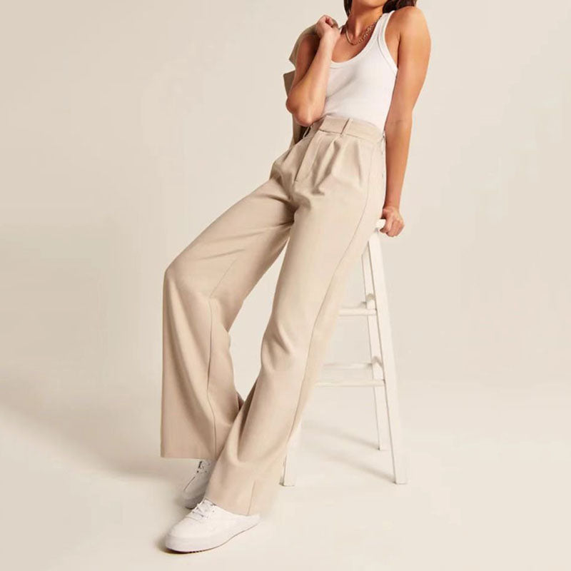 Levoire | Pantalons Larges Femmes Beige