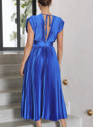 Levoire | Robe Maxi Femme Robe Élegante Flowy Avec Décolleté En V