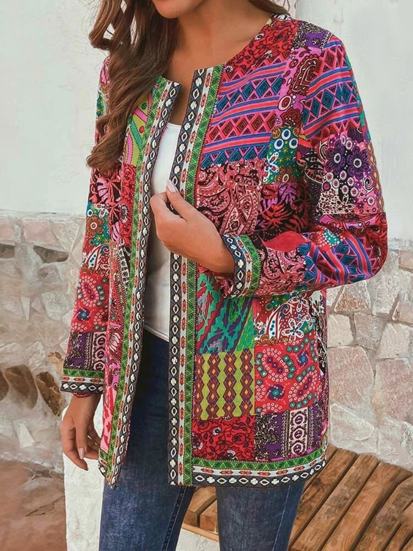 Levoire | Veste Fleur Ethnique Pour Femmes
