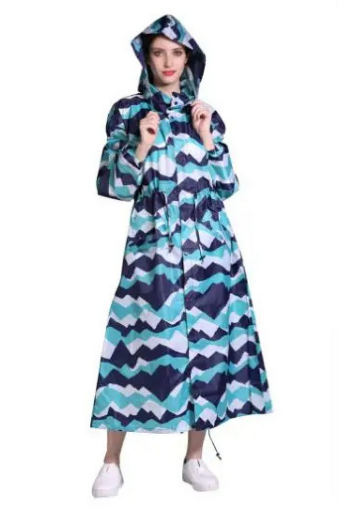Levoire | Veste femme longue imperméable à l'eau Bleu clair