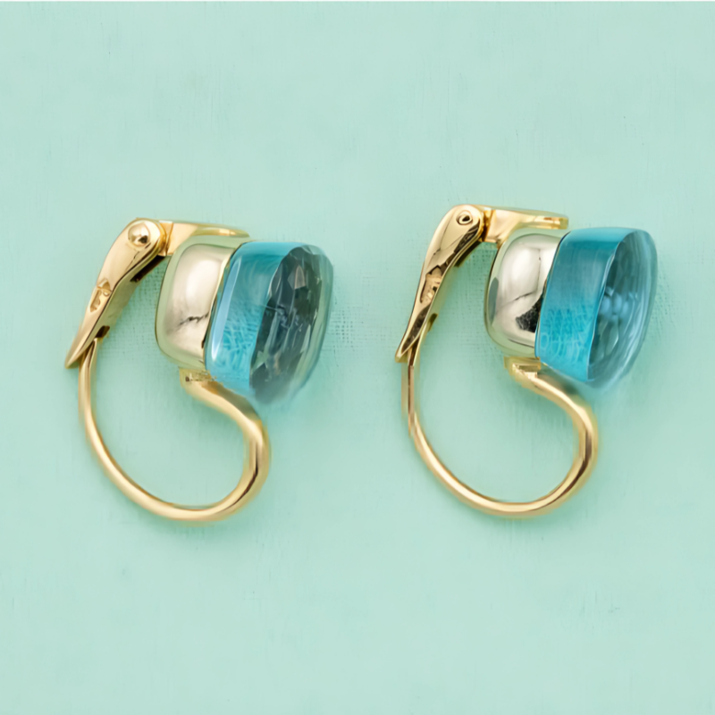 Levoire | Boucles D'Oreilles Goutte De Déclaration Bleues