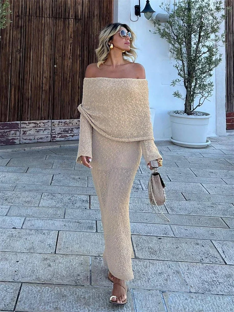 Levoire | Robe Maxi À Épaules Dénudées