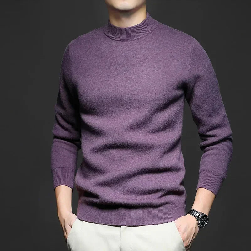 Levoire | Polo en maille fine pour hommes Violet