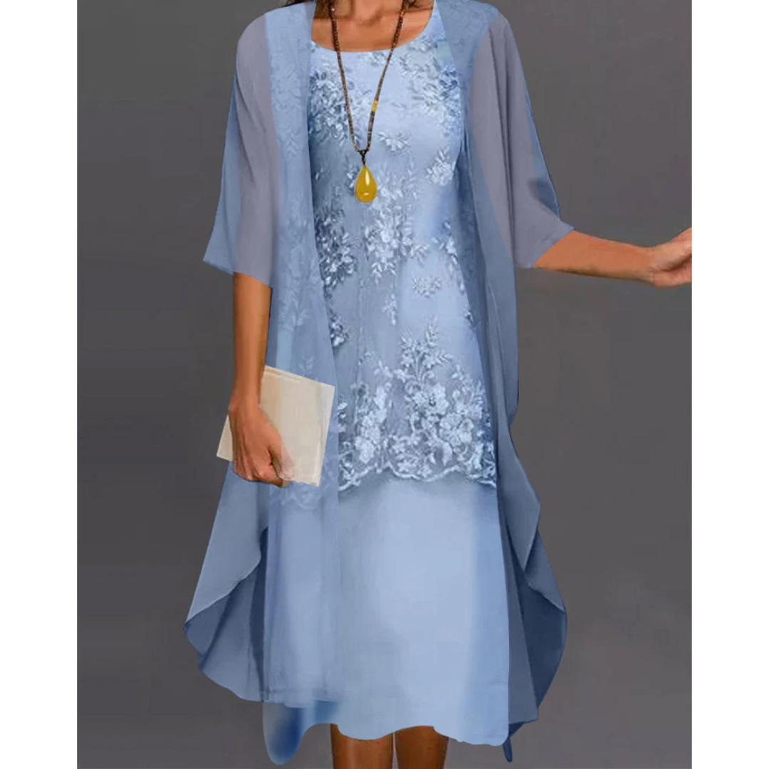 Levoire | Robe Midi Pour Femmes Bleu ciel