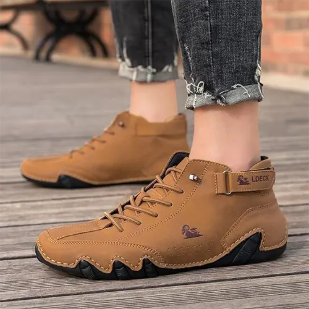 Levoire | Chaussures décontractées à chevilles pieds nus extérieur Braun