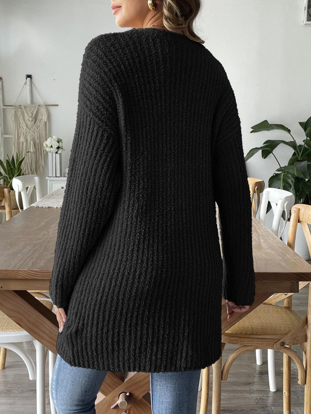Levoire | Cardigan Ouvert Avec Fermeture À Nœud Manches Longues