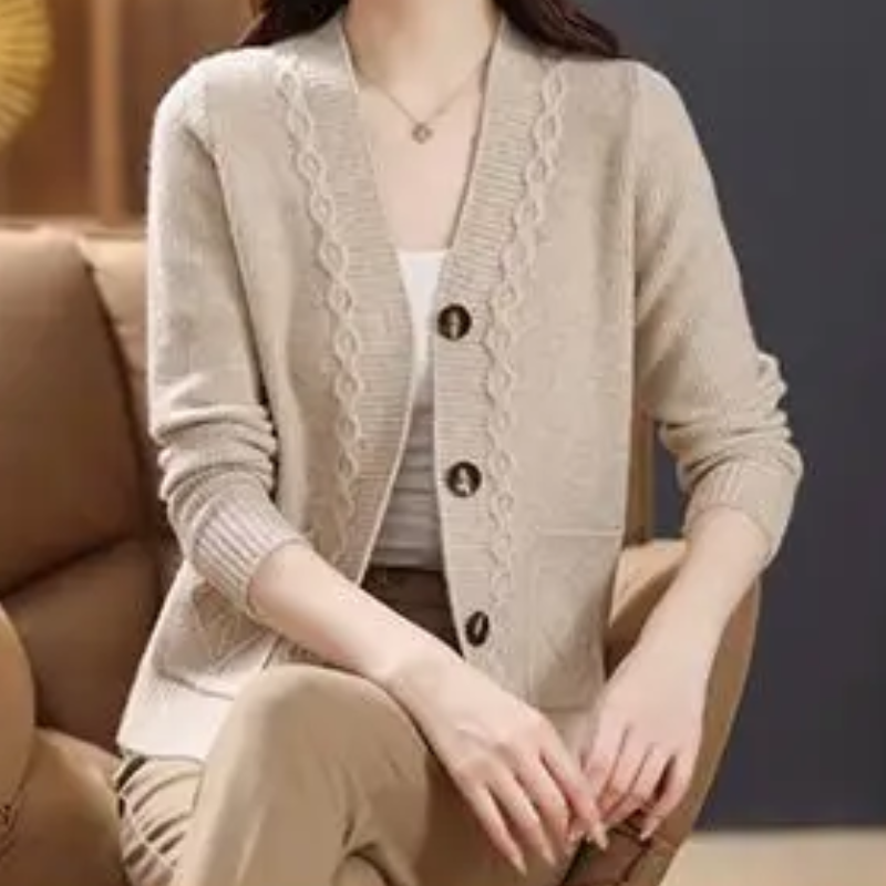 Levoire | Gilet pour femmes Gilet doux avec boutons et poches Hellebrun