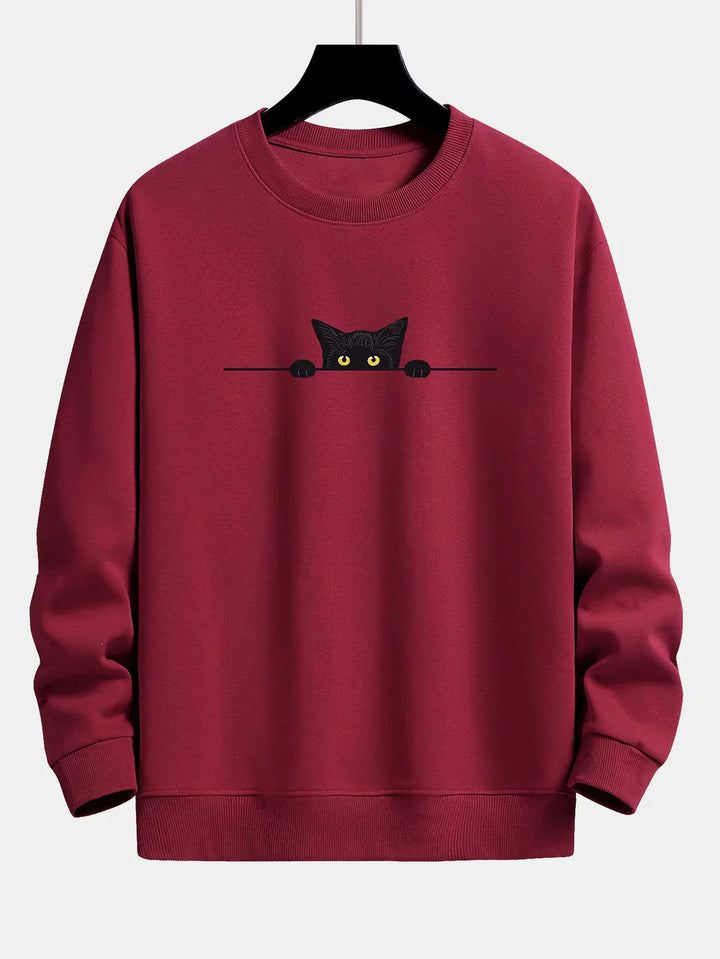 Levoire | Sweat-shirt confortable pour les jours décontractés Bordeaux