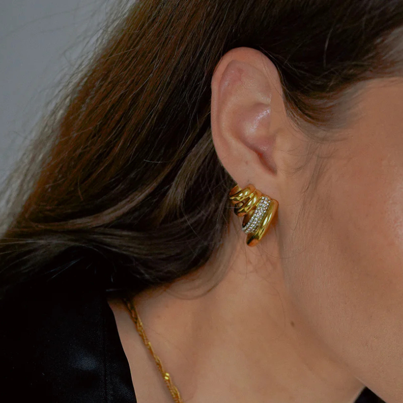 Levoire | Trois Boucles D'Oreilles En Zircon