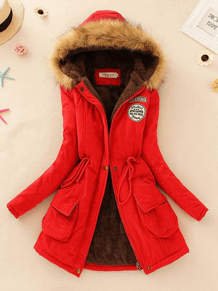 Levoire | Parka Femme En Version Mi-Longue Avec Fermeture Éclair Rot
