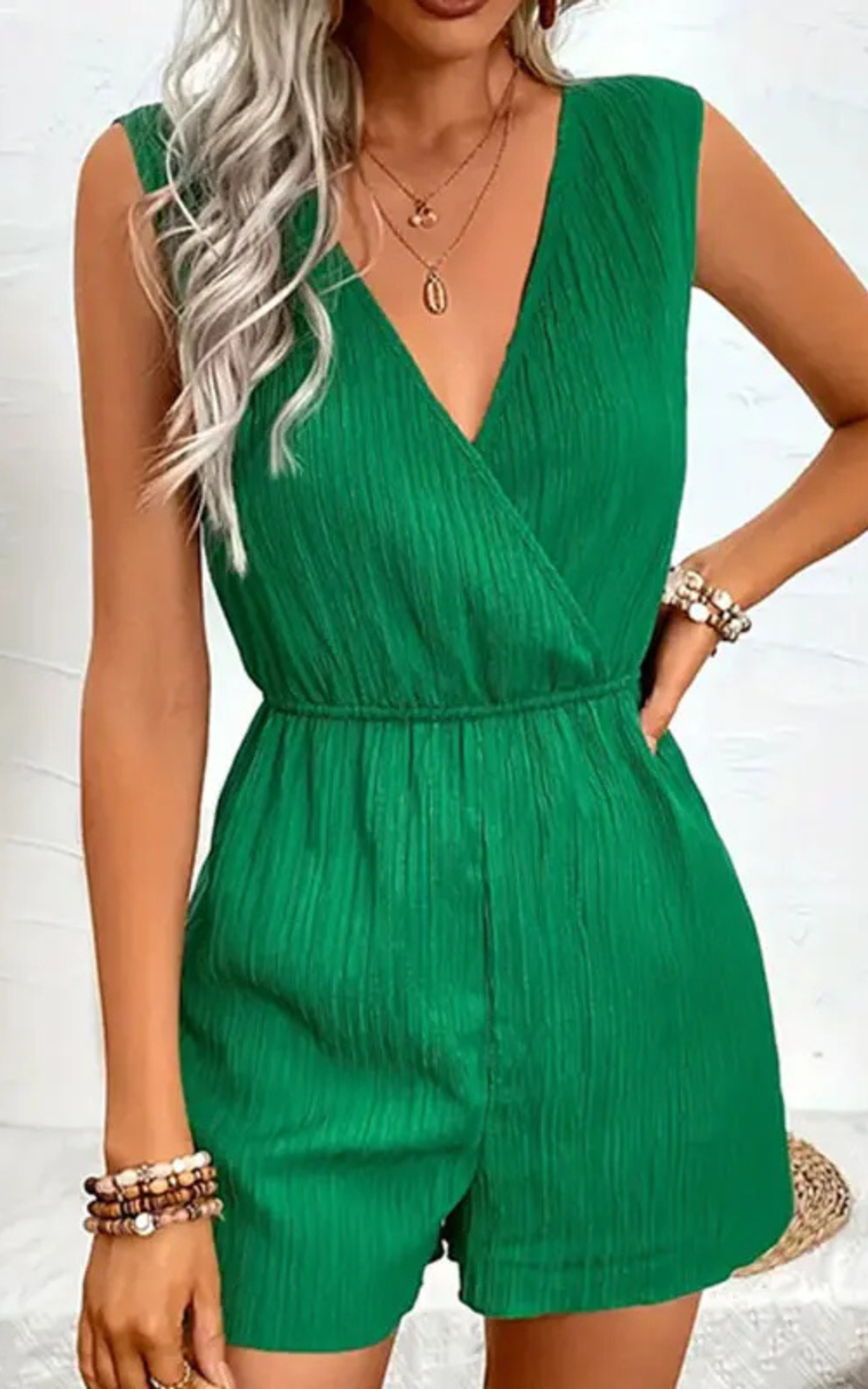 Levoire | Robe Décontractée Élégante Courte Pour Femmes Vert