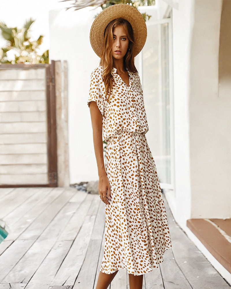 Levoire | Robe chemise pour femmes midi Blanc