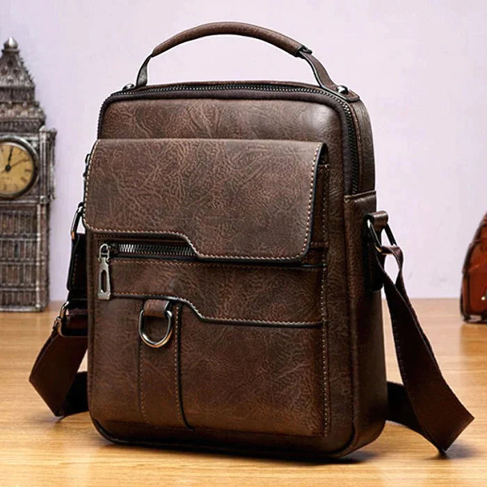 Levoire | Sac à main en cuir de luxe Confort supérieur Design élégant et intemporel Marron foncé
