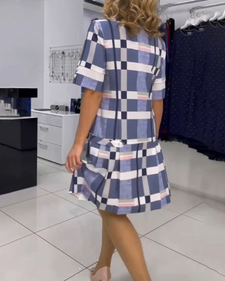 Levoire | Robe D'Été Raffinée Avec Motif À Carreaux Pour Femmes