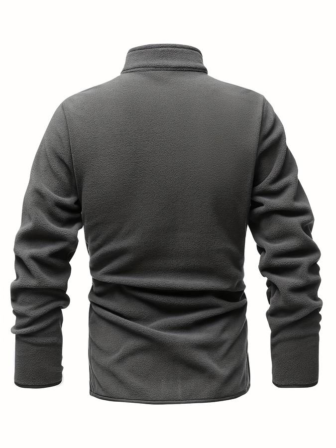 Levoire | Veste Polaire Zippée Longue Chaude À Manches Longues