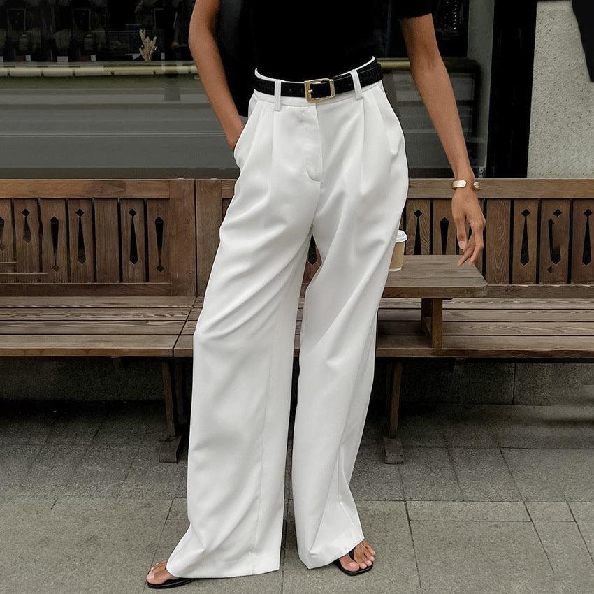 Levoire | Pantalon Taille Haute Blanc
