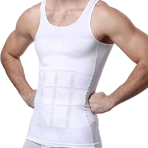 Levoire | Body Ajusté Compressif Avec Contrôle Du Ventre Et Design De Sous-Vêtement Invisible Blanc