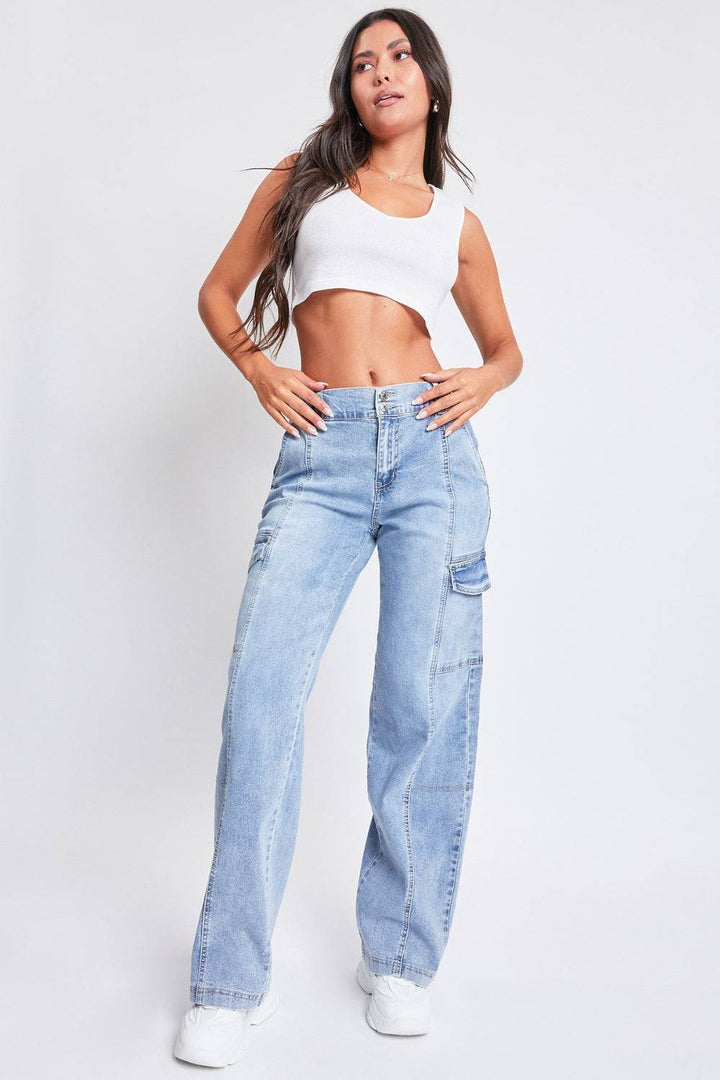 Levoire | Pantalons Cargo Droits Taille Haute