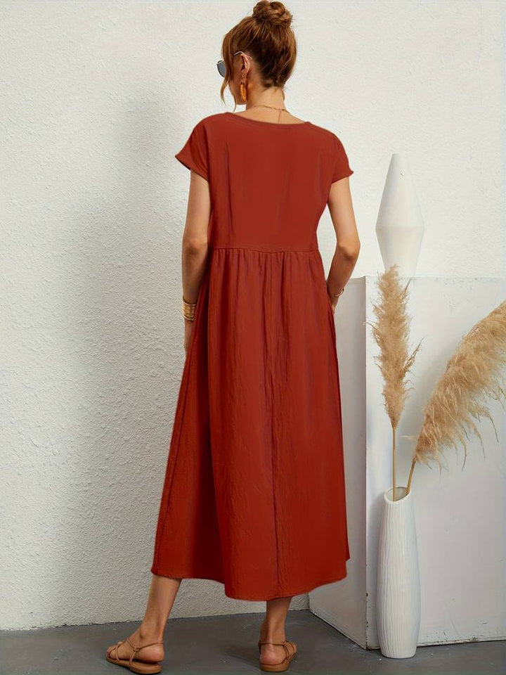 Levoire | Robe Vintage Manches Courtes Été