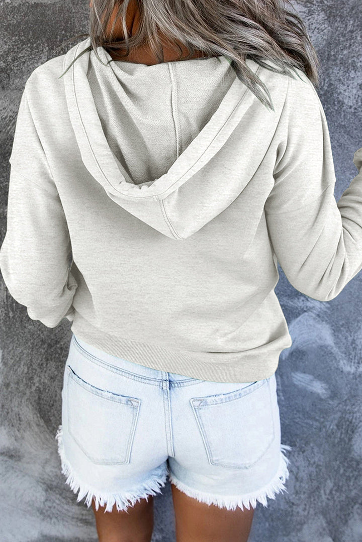 Levoire | Sweat À Capuche En Fleece Avec Détails En Bouton