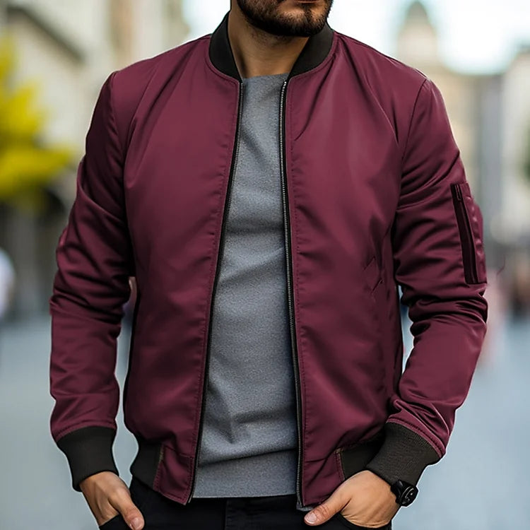 Levoire | Veste Bomber Élégante Rouge