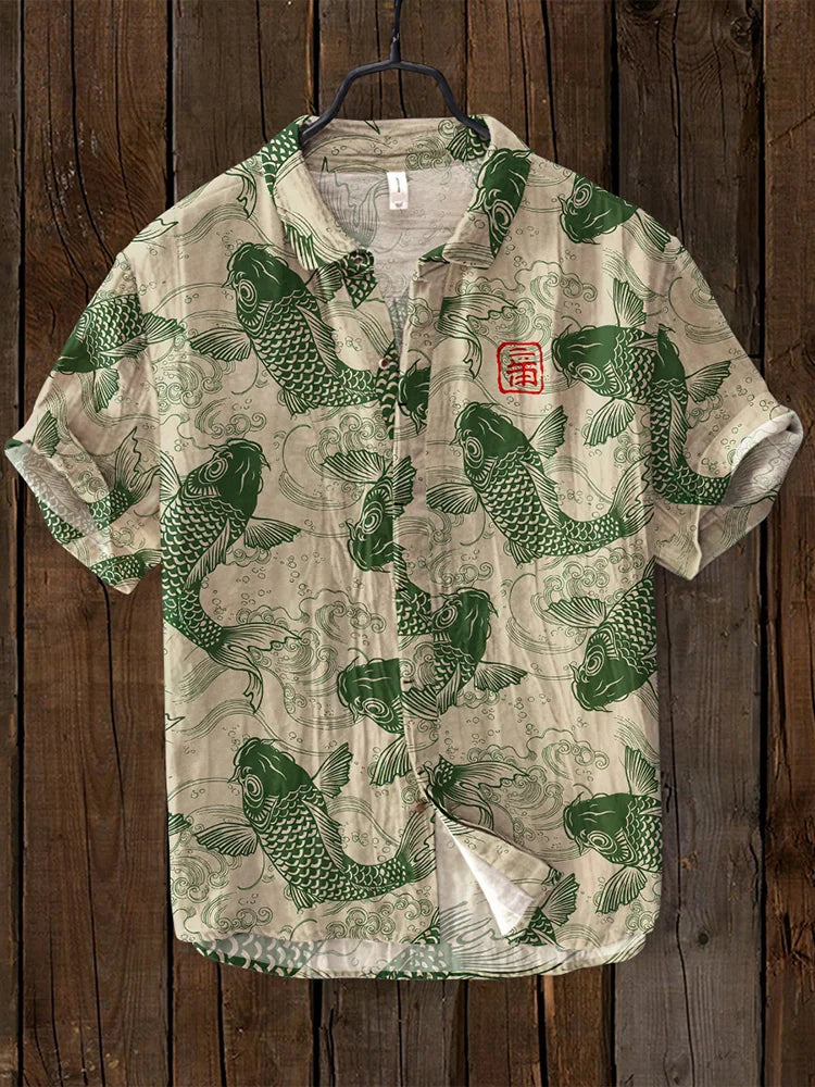 Levoire | Pêche Art Chemise Vert