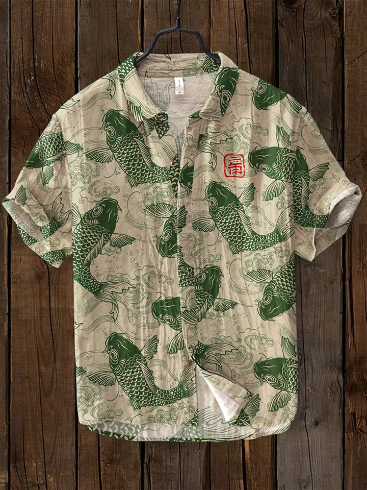 Levoire | Pêche Art Chemise Vert