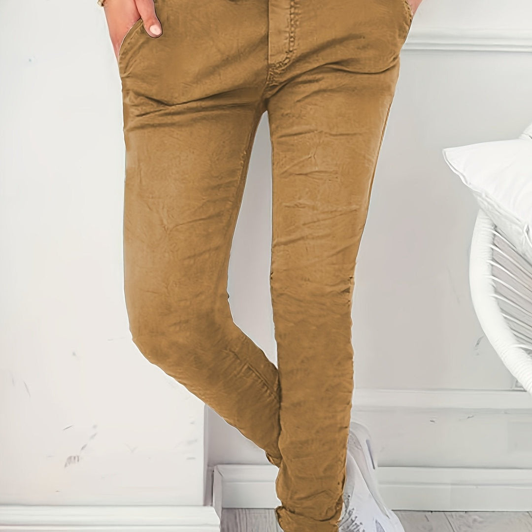 Levoire | Rennot Couleur Pantalons Avec Poches Couleur kaki