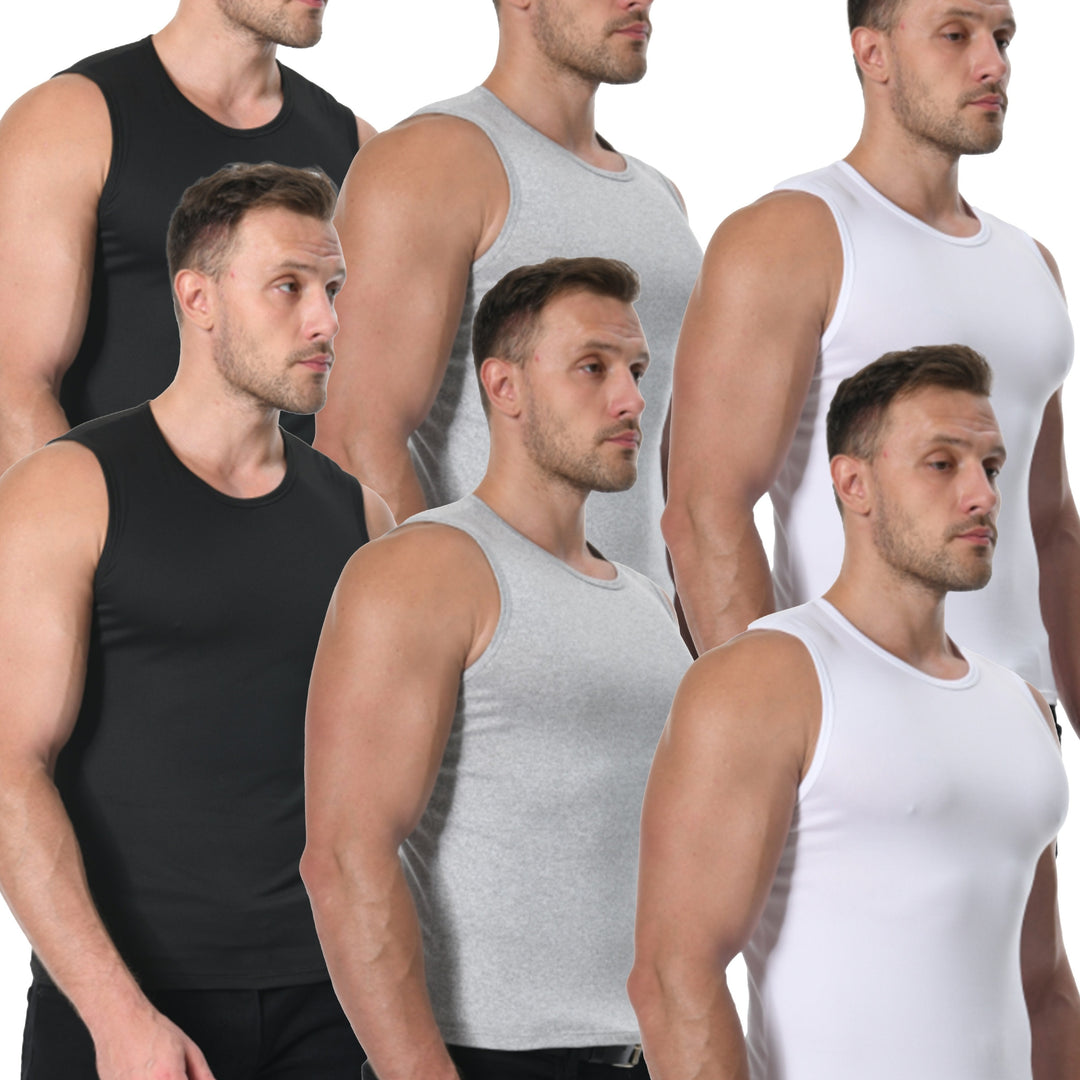 Levoire | 6 Pcs Gilet Basique Uni Pour Hommes