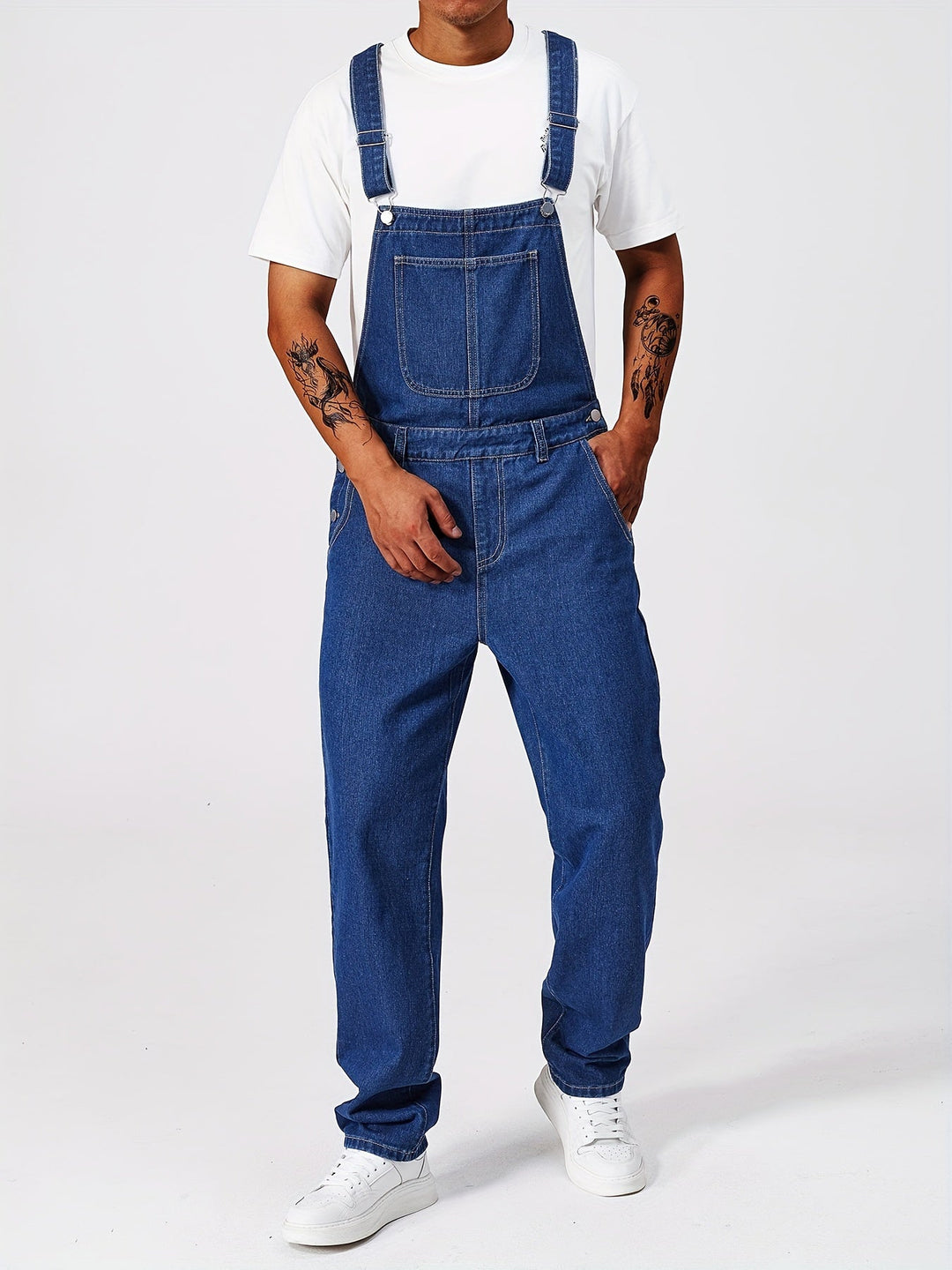Levoire | Pantalons Salopette En Jean Pour Public À Bretelles Réglables Roi bleu