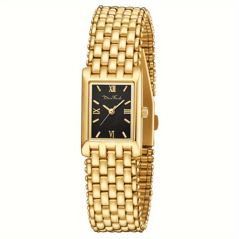 Levoire | Montre Bracelet En Acier Inoxydable À Quartz Pour Femmes Cadran or-noir