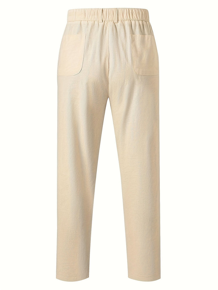 Levoire | Pantalons Cargo Doux En Mélange De Coton Et Lin