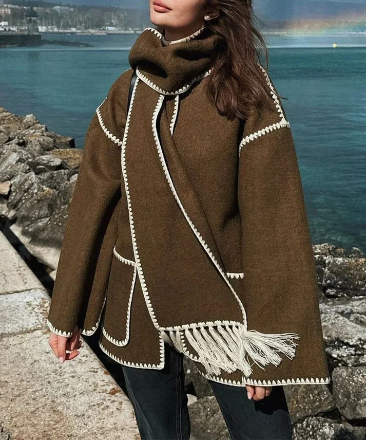 Levoire | Style Manteau En Laine Braun