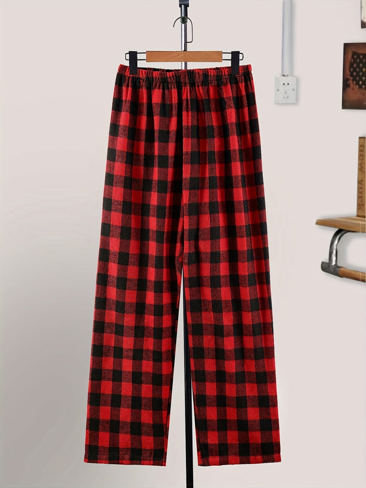 Levoire | Pantalons De Pyjama À Carreaux Rouges Et Noirs