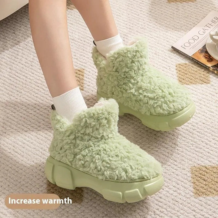 Levoire | Bottes anti-dérapantes en velours chaud doublées Vert