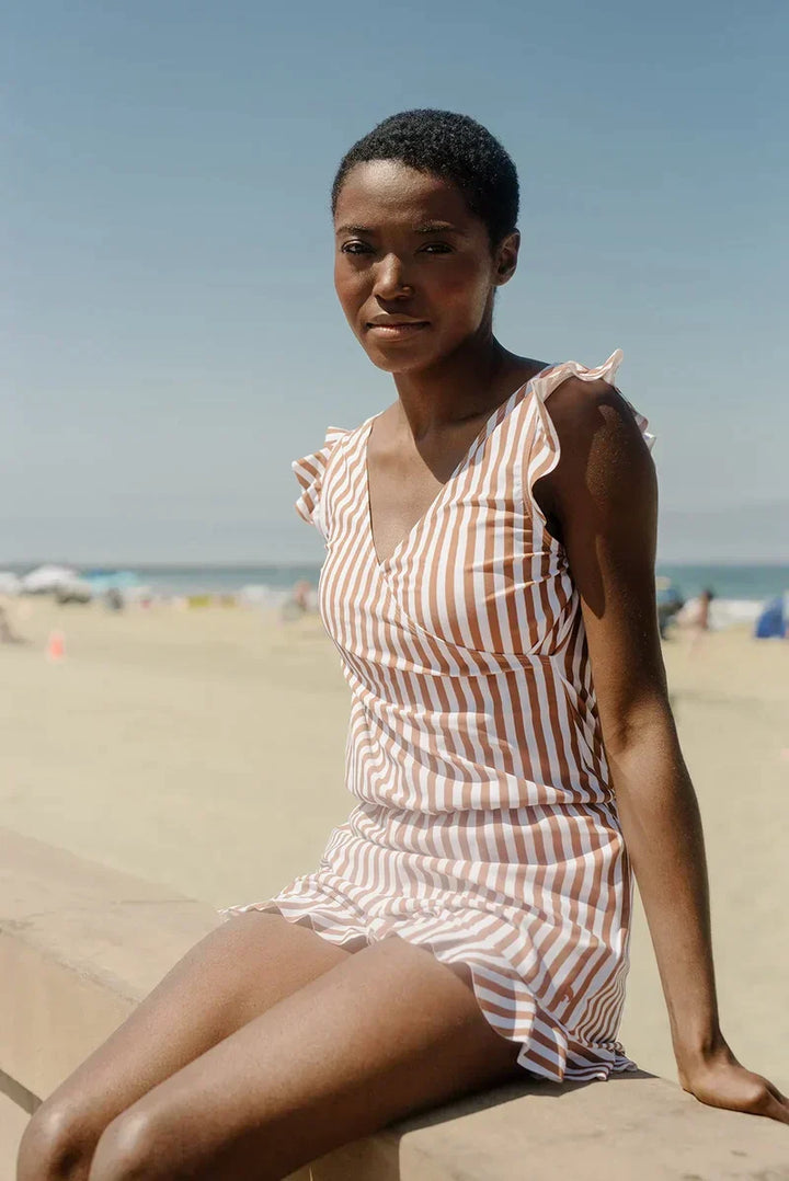 Levoire | Maillot De Bain Avec Soutien Élégance & Confiance En Soi Cinnamon rayures