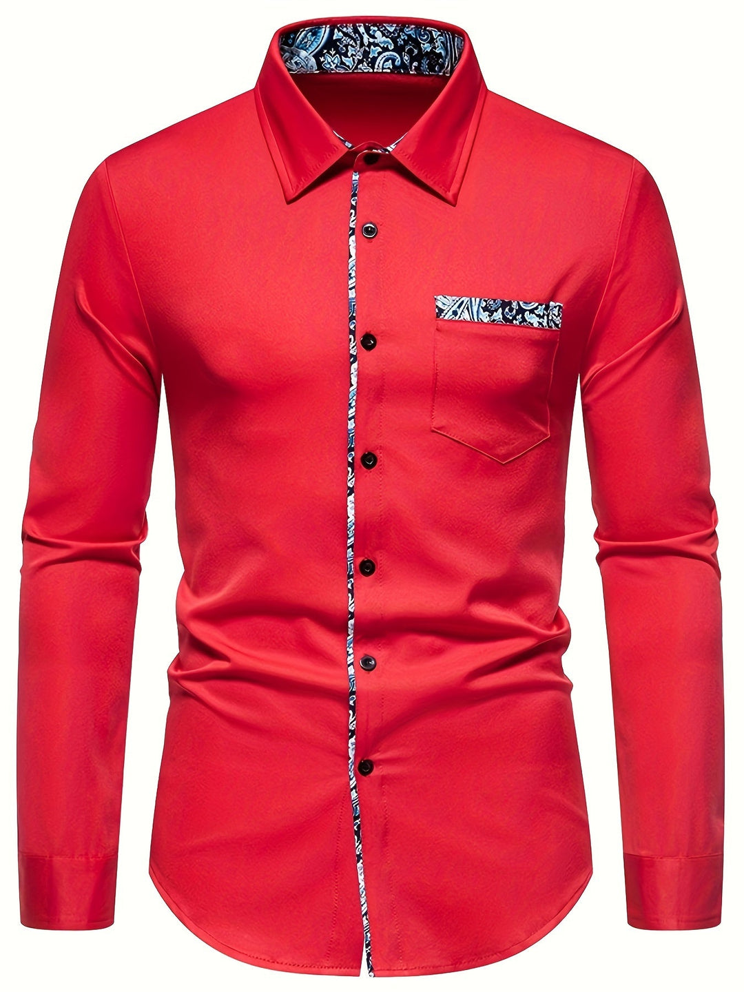 Levoire | Chemise À Col Pour Hommes À Motifs Paisley