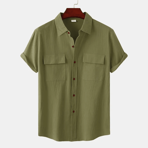Levoire | Chemise À Manches Courtes Vert olive