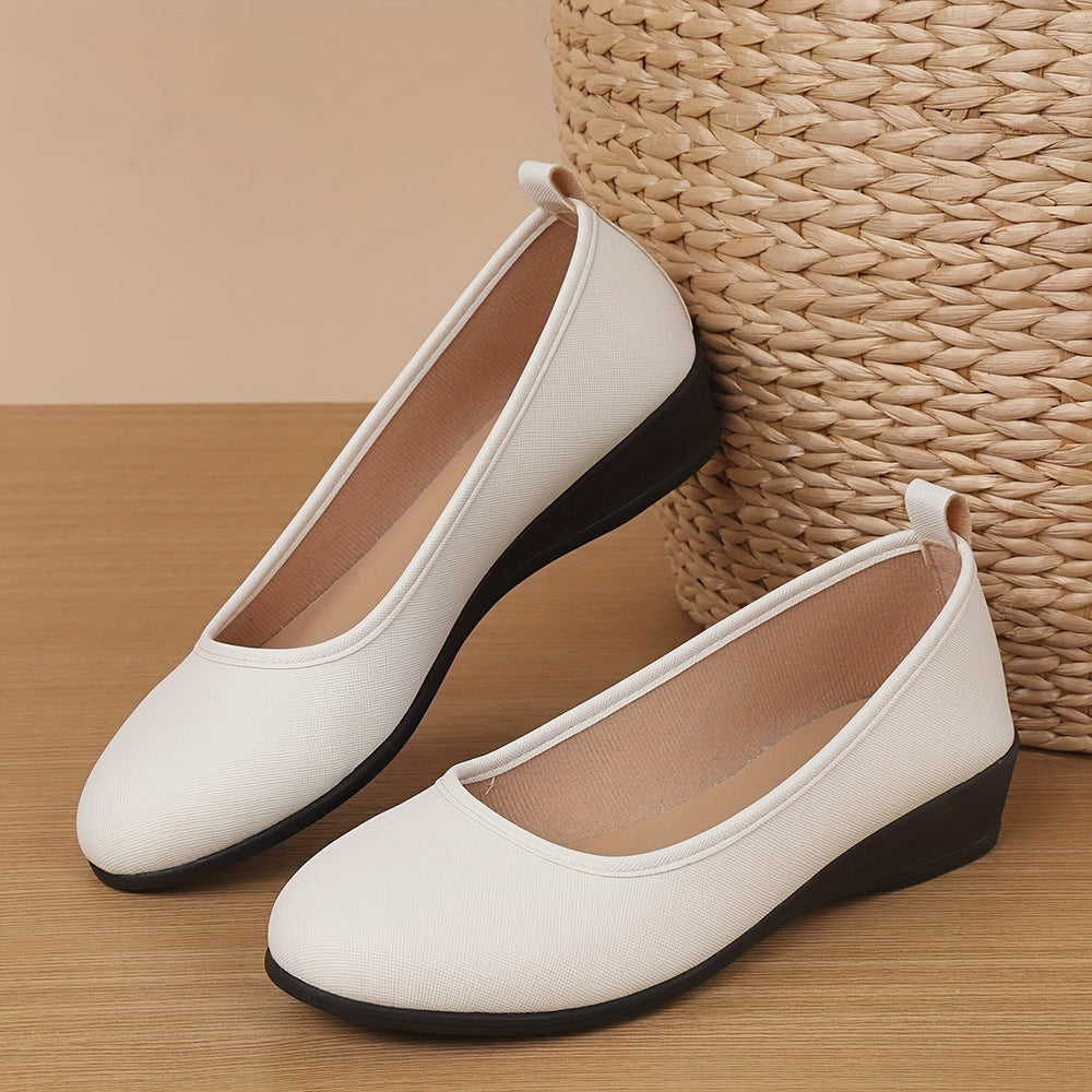 Levoire | Classiques Ballerines Blanches Avec Motif Croisé Doré