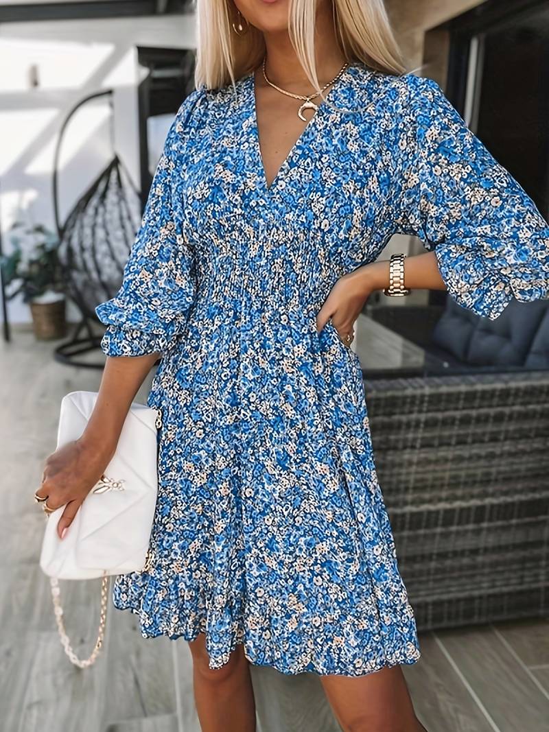 Levoire | Robe Boho Avec Des Manches Bouffantes