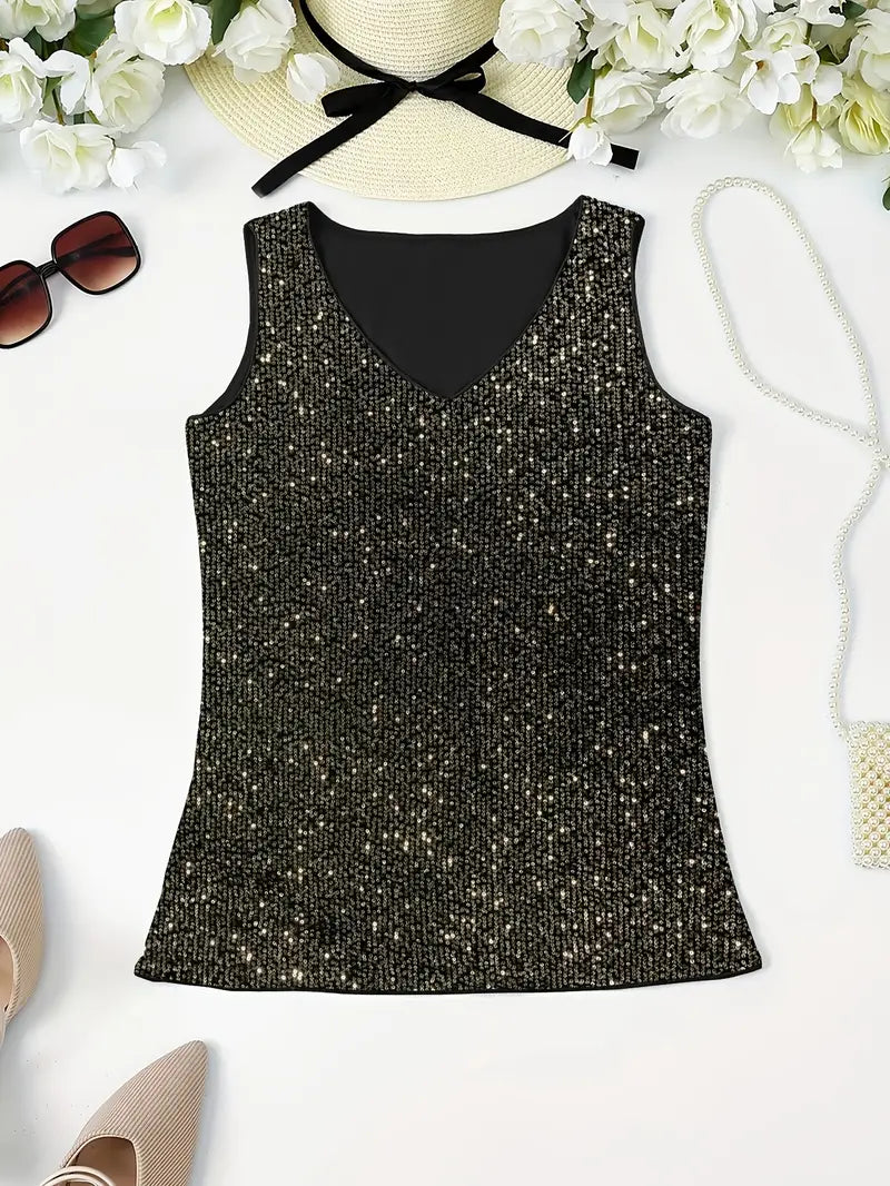 Levoire | Haut De Maillot Sans Manches Avec Des Paillettes