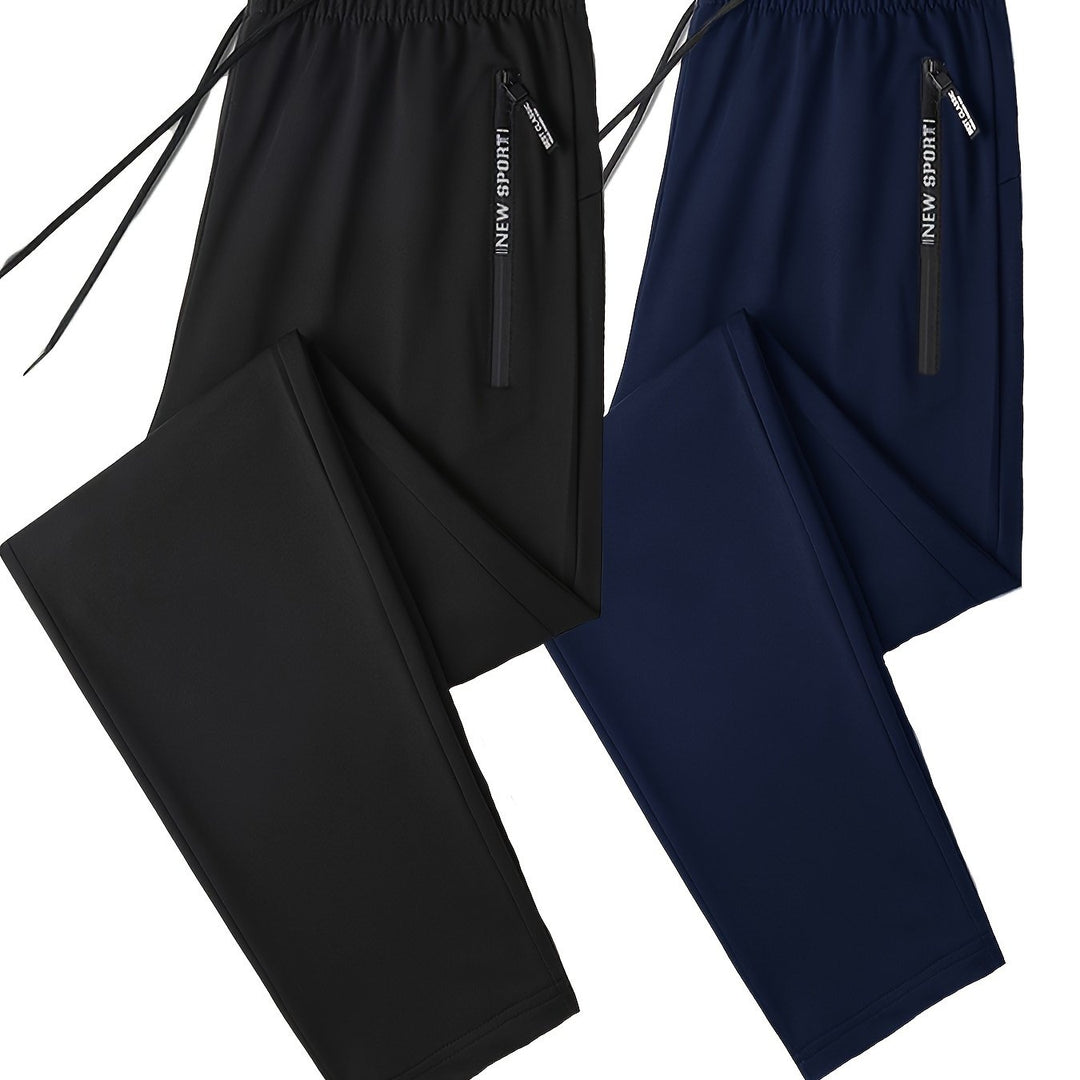 Levoire | Série De Pantalons De Jogging Bicolores Avec Des Bords Côtelés