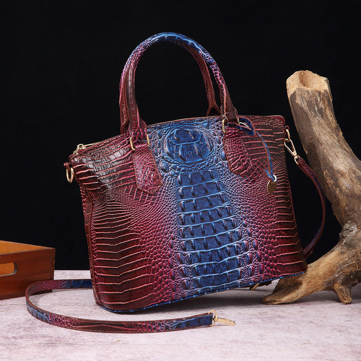 Levoire | Sac À Bandoulière Rétro Portable Pour Femmes Viollet Braun Bleu