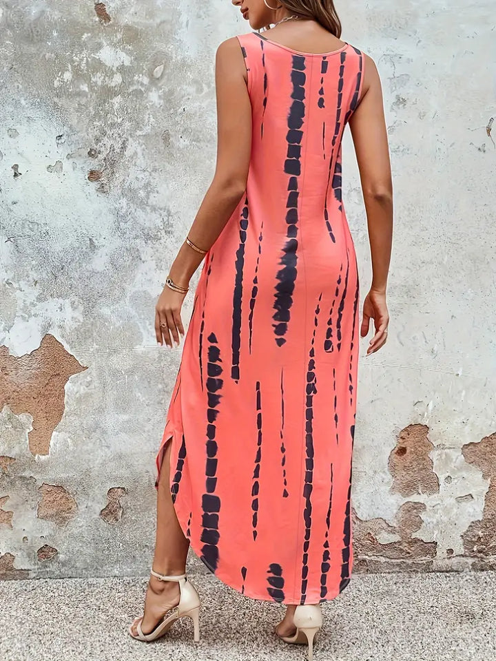 Levoire | Robe Décontractée Avec Décolleté En V Et Ourlet Fendu