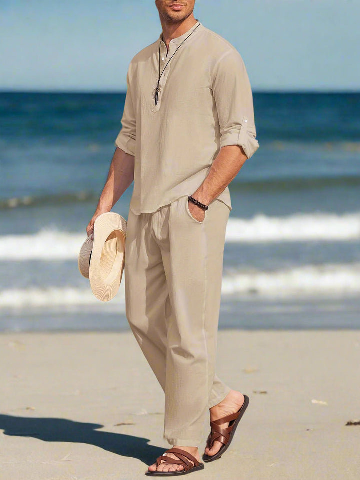 Levoire | Ensemble En Lin Pour Hommes Léger Et Durable Beige