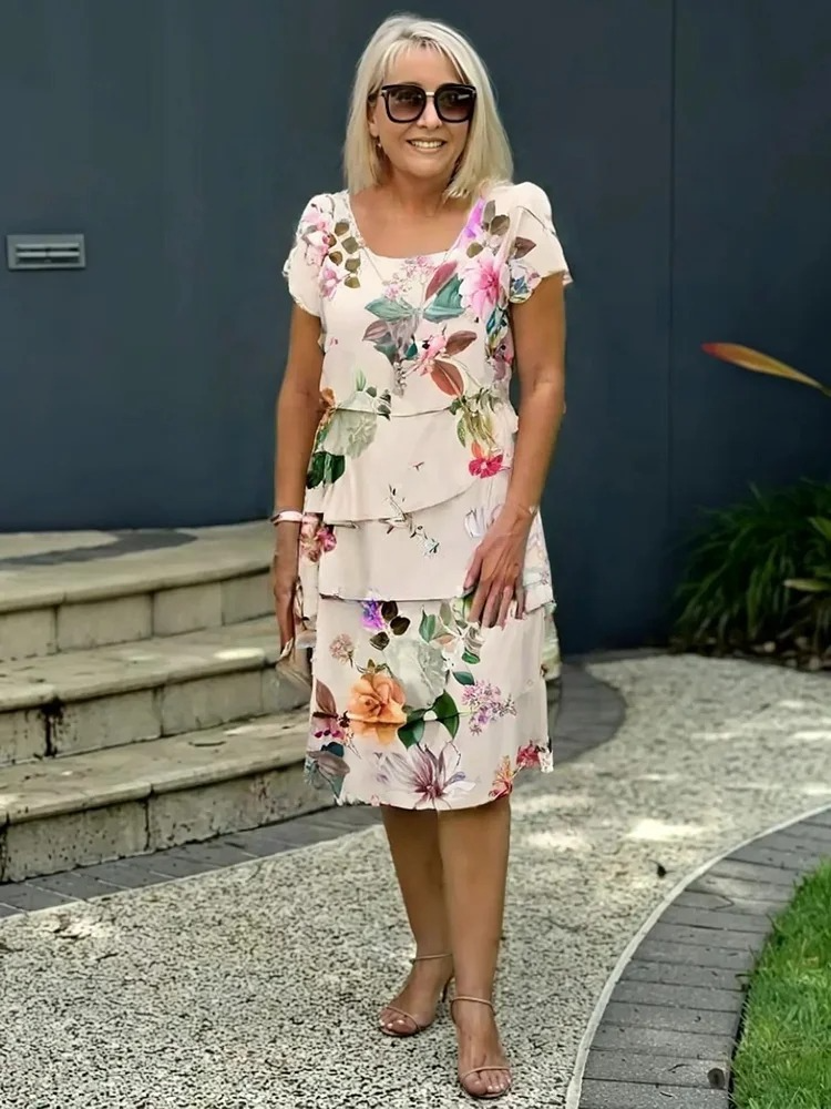 Levoire | Robe Maxi Élégante Avec Motif Floral