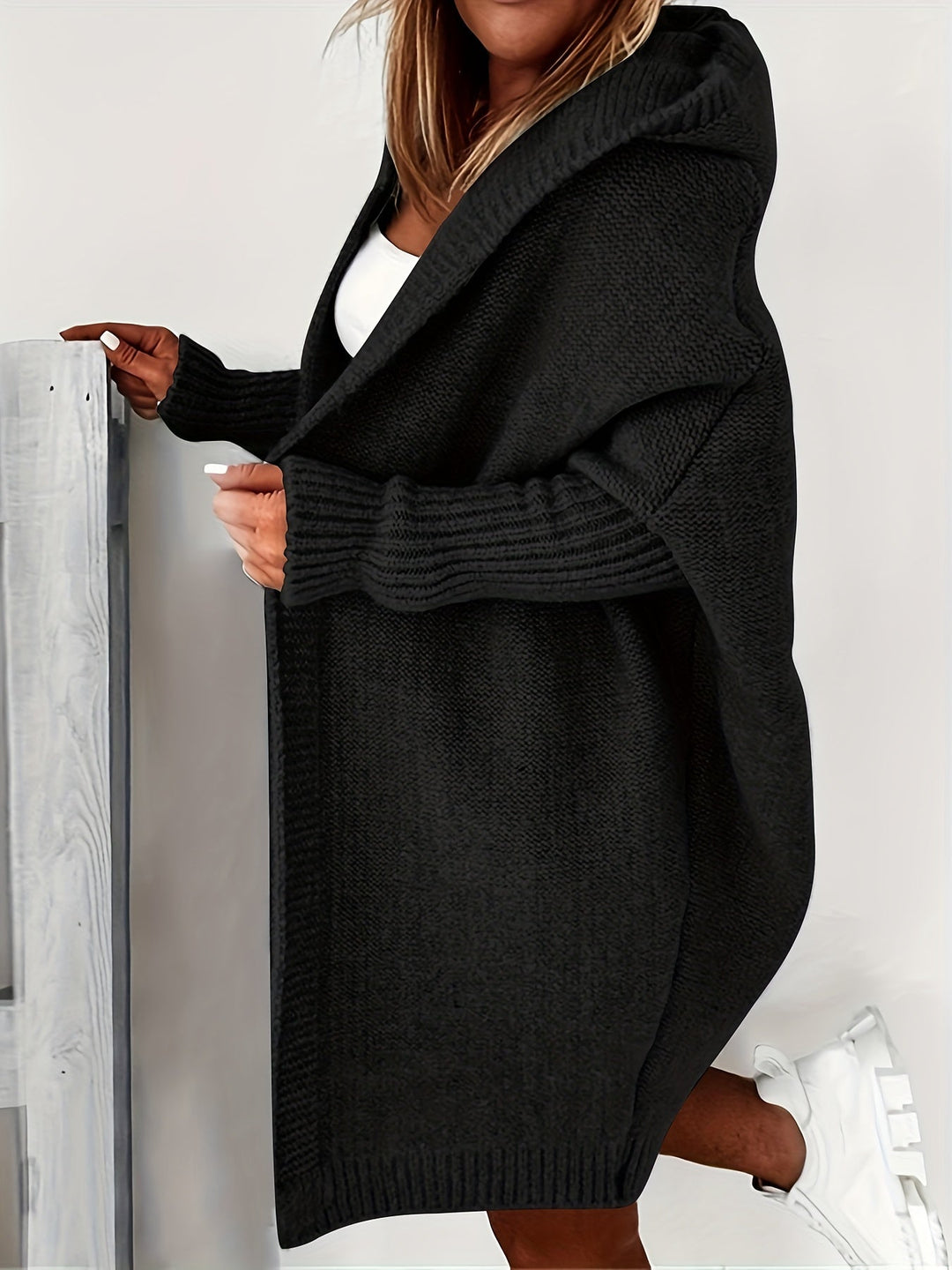 Levoire | Gilet En Tricot Long Noir